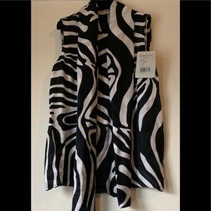 Emilio Pucci wrap silhouette, tie neck  silk top.